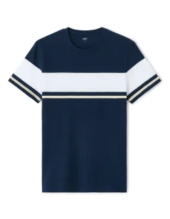 Celio T-shirt regular col rond 100% coton - marine^Homme T-Shirts