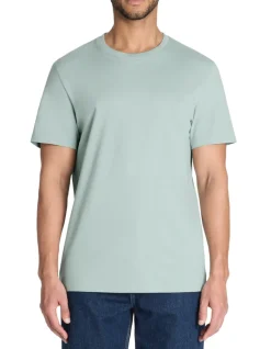Celio T-shirt regular col rond 100% coton - vert^Homme T-Shirts