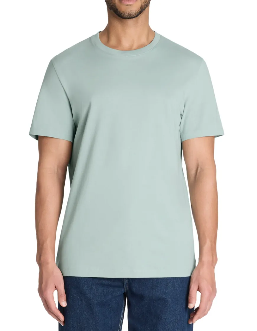 Celio T-shirt regular col rond 100% coton - vert^Homme T-Shirts