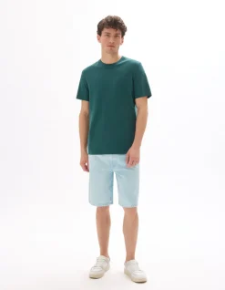 Celio T-shirt regular col rond 100% coton - vert^Homme T-Shirts