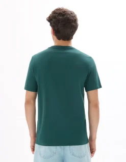 Celio T-shirt regular col rond 100% coton - vert^Homme T-Shirts