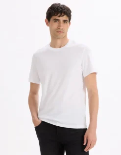 Celio T-shirt regular col rond 100% coton -^Homme T-Shirts