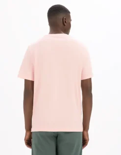 Celio T-shirt regular col rond 100% coton - rose^Homme T-Shirts