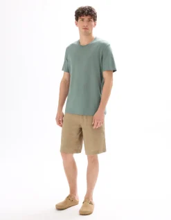 Celio T-shirt regular col rond 100% coton - vert^Homme T-Shirts