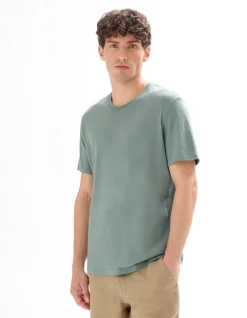 Celio T-shirt regular col rond 100% coton - vert^Homme T-Shirts