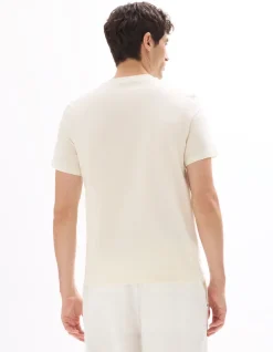 Celio T-shirt regular col rond 100% coton imprimé asie - écru^Homme T-Shirts