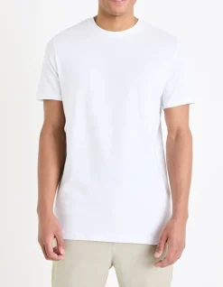 Celio T-shirt regular col rond 100% coton + long -^Homme T-Shirts