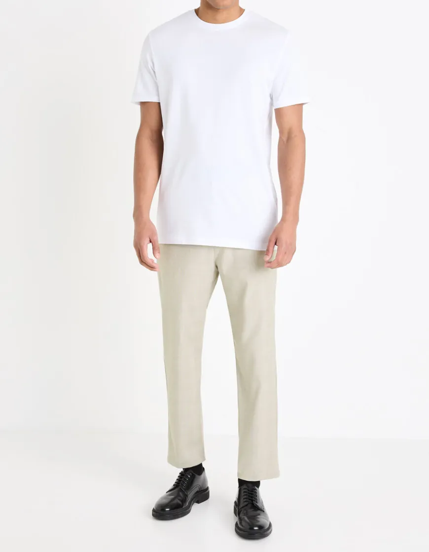 Celio T-shirt regular col rond 100% coton + long -^Homme T-Shirts