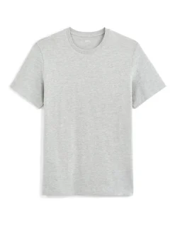 Celio T-shirt regular col rond coton mélangé + long - gris chiné^Homme T-Shirts