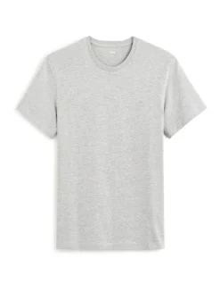 Celio T-shirt regular col rond en coton mélangé - gris chiné^Homme T-Shirts