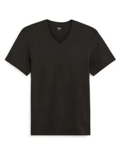 Celio T-shirt regular col V 100% coton -^Homme T-Shirts