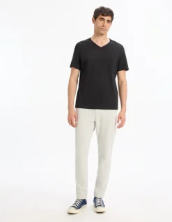 Celio T-shirt regular col V 100% coton -^Homme T-Shirts