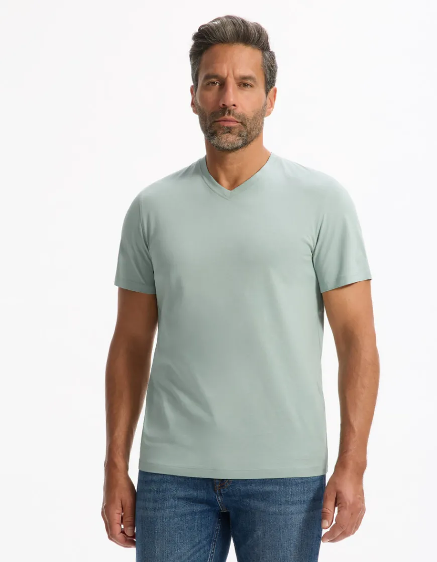 Celio T-shirt regular col v 100% coton -^Homme T-Shirts