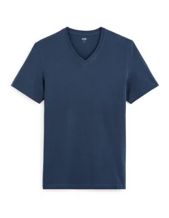 Celio T-shirt regular col V 100% coton -^Homme T-Shirts