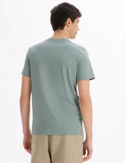 Celio T-shirt regular col v 100% coton -^Homme T-Shirts