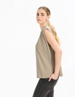 Celio T-shirt sans manche - beige^Femme T-Shirts & Tops