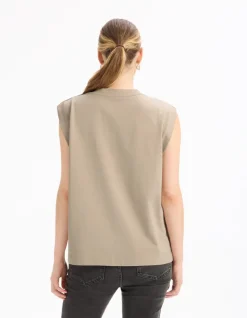 Celio T-shirt sans manche - beige^Femme T-Shirts & Tops