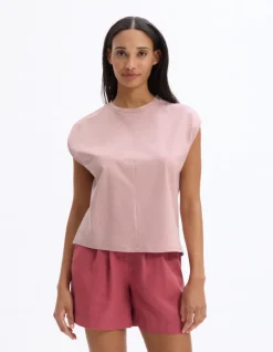 Celio T-shirt sans manche en coton boxy - rose^Femme T-Shirts & Tops