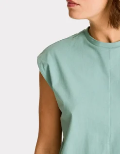 Celio T-shirt sans manche en coton boxy - vert^Femme T-Shirts & Tops