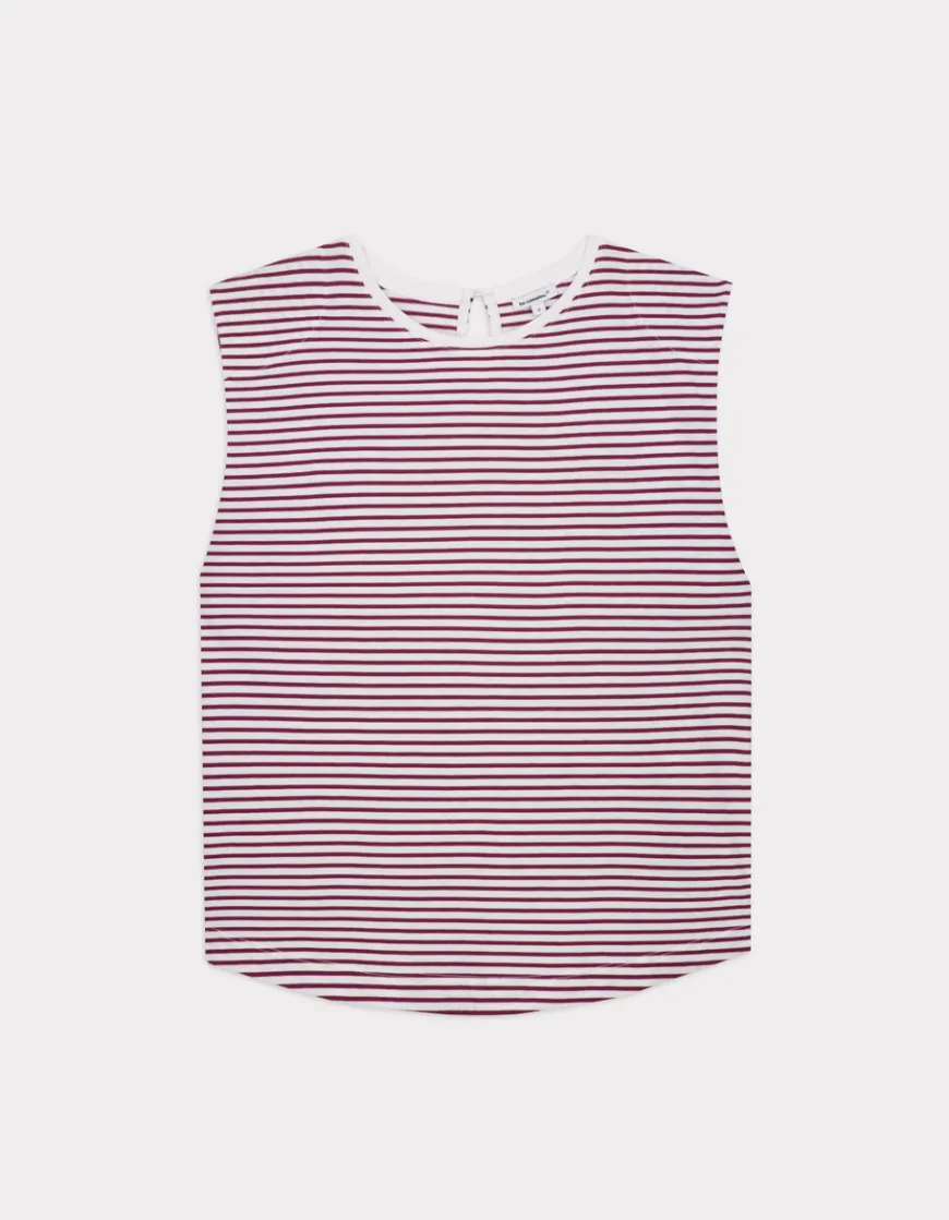 Celio T-shirt sans manches à rayures - bordeaux^Femme T-Shirts & Tops
