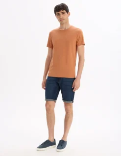 Celio T-shirt slim col rond en coton stretch -^Homme T-Shirts
