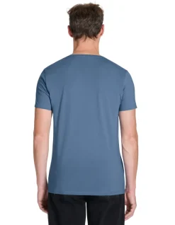 Celio T-shirt slim col rond en coton stretch - marine^Homme T-Shirts