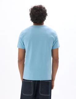 Celio T-shirt slim col rond en coton stretch - bleu clair^Homme T-Shirts