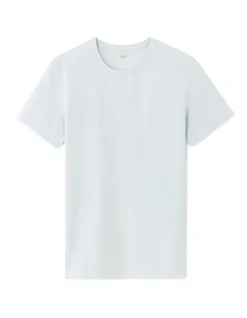 Celio T-shirt slim col rond en coton stretch - bleu clair^Homme T-Shirts