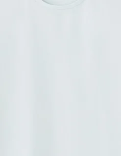 Celio T-shirt slim col rond en coton stretch - bleu clair^Homme T-Shirts