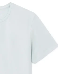 Celio T-shirt slim col rond en coton stretch - bleu clair^Homme T-Shirts