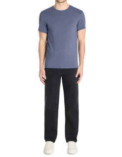 Celio T-shirt slim col rond en coton stretch - gris bleu^Homme T-Shirts