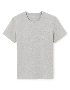 Celio T-shirt slim col rond en coton stretch - gris chiné^Homme T-Shirts