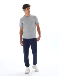 Celio T-shirt slim col rond en coton stretch - gris chiné^Homme T-Shirts