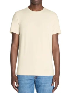 Celio T-shirt slim col rond en coton stretch - bleu^Homme T-Shirts
