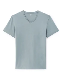 Celio T-shirt slim col v en coton stretch -^Homme T-Shirts