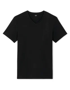 Celio T-shirt slim col v en coton stretch + long -^Homme T-Shirts