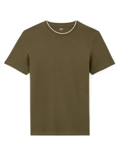 Celio T-shirt straight col rayé en coton stretch -^Homme T-Shirts