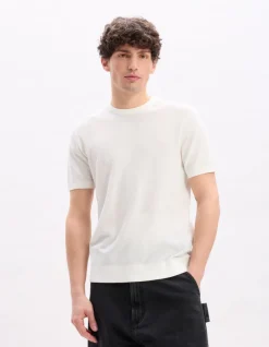 Celio T-shirt straight col rond 100% coton - beige^Homme T-Shirts