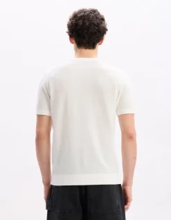 Celio T-shirt straight col rond 100% coton - beige^Homme T-Shirts