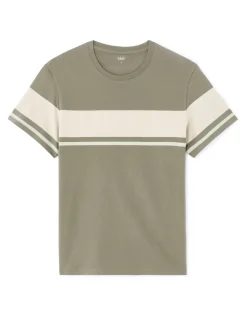 Celio T-shirt straight col rond 100% coton - kaki^Homme T-Shirts