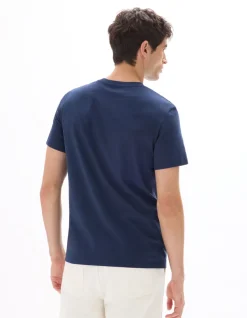 Celio T-shirt straight col rond 100% coton - marine^Homme T-Shirts