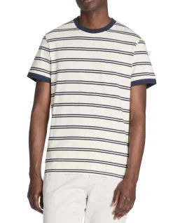 Celio T-shirt straight col rond 100% coton - marine^Homme T-Shirts