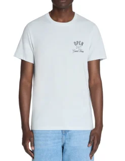 Celio T-shirt straight col rond 100% coton - bleu clair^Homme T-Shirts