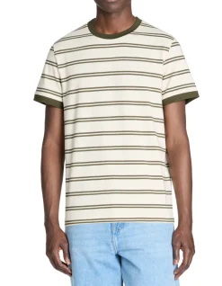 Celio T-shirt straight col rond 100% coton - bordeaux^Homme T-Shirts