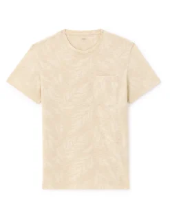 Celio T-shirt straight col rond 100% coton - beige^Homme T-Shirts