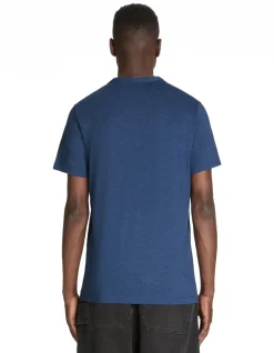 Celio T-shirt straight col tunisien en coton mélangé - marine^Homme T-Shirts