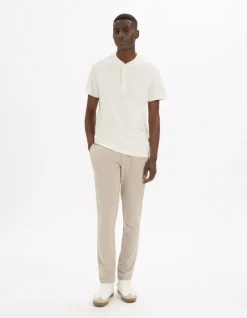 Celio T-shirt straight col tunisien 100% coton -^Homme T-Shirts