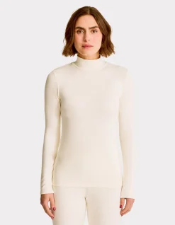 Celio T-shirt thermique col roulé - écru^Femme Sportswear|Pyjamas