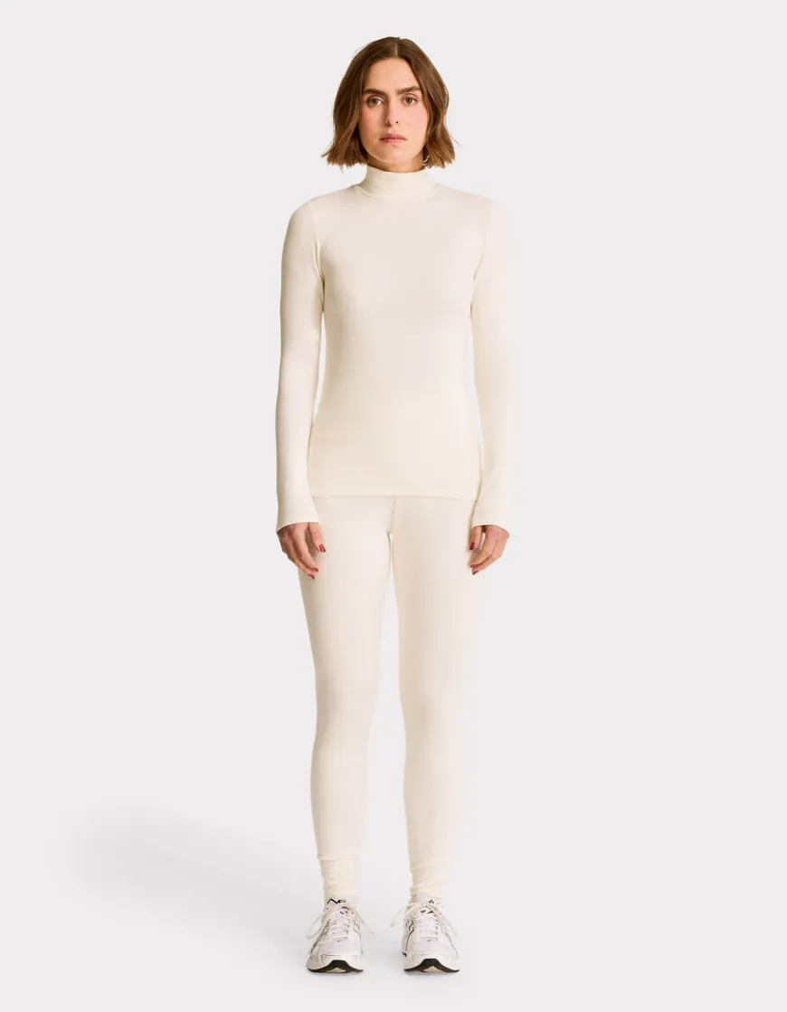 Celio T-shirt thermique col roulé - écru^Femme Sportswear|Pyjamas
