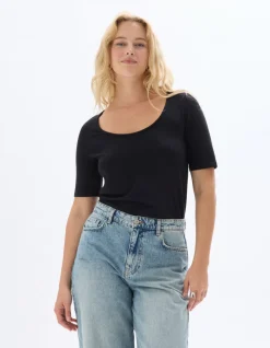 Celio T-shirt uni à col rond -^Femme T-Shirts & Tops